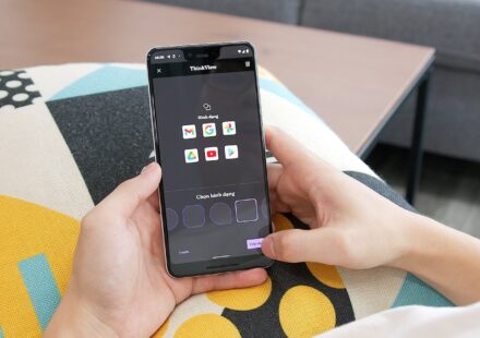 person holding black android smartphone