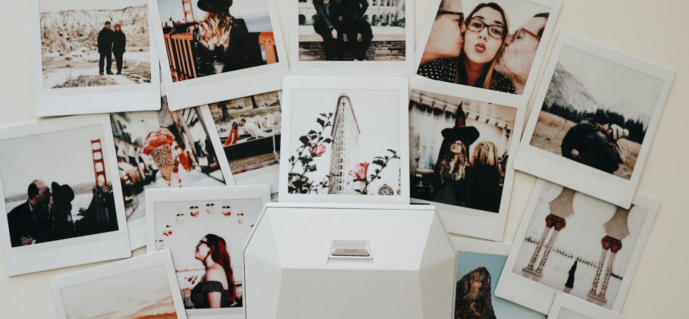 photo collage on wall