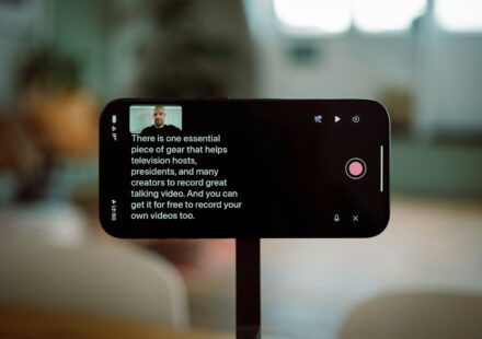 Smartphone screen displaying video with text overlay.