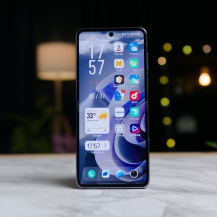 a close up of a cell phone on a table