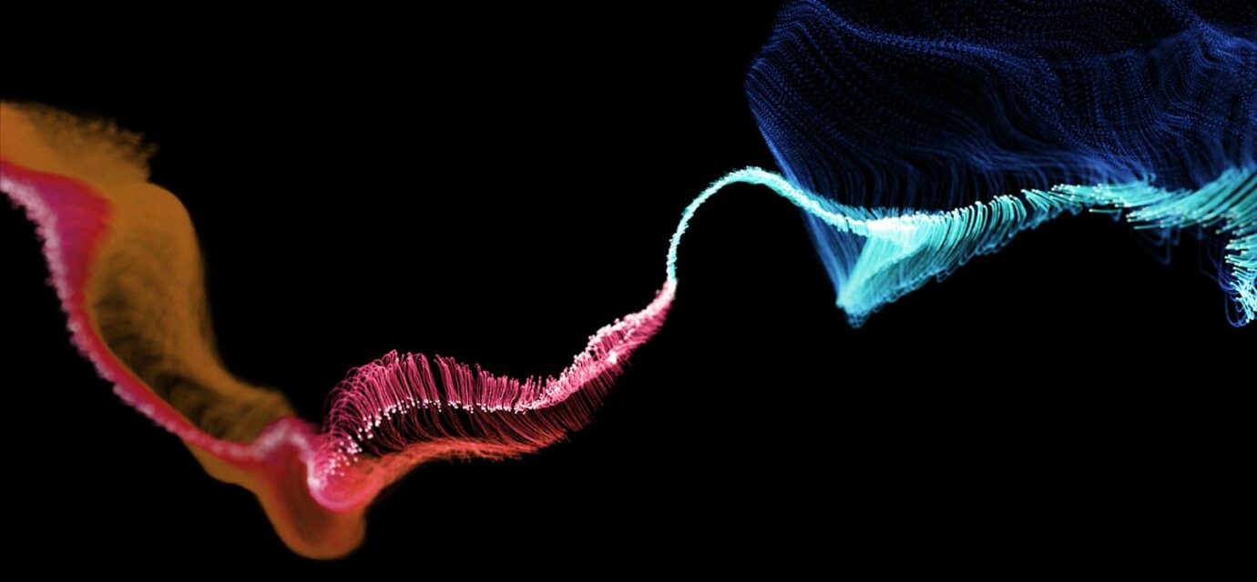 blue and red light illustration