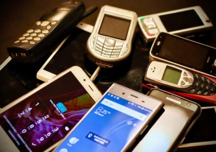 assorted-color phone lot