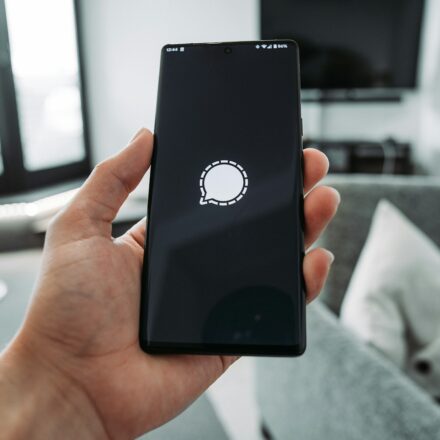 a hand holding a phone