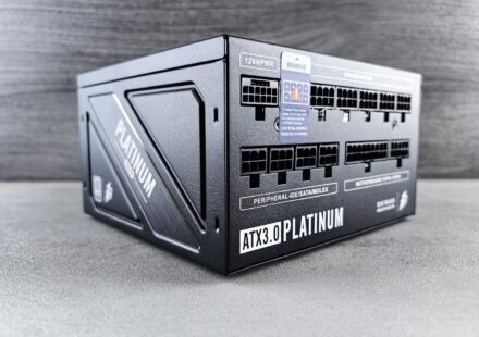 a black box sitting on top of a table