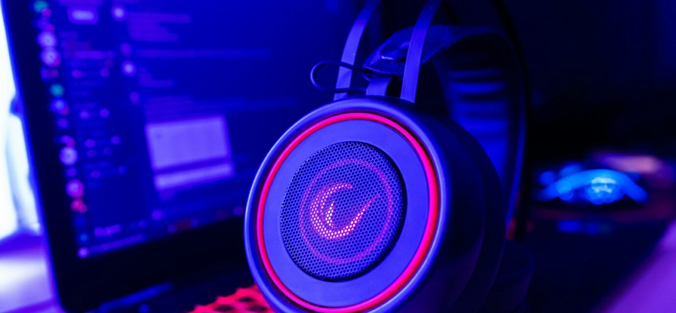 a close up of a computer with a keyboard and a mouse