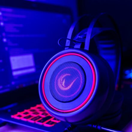 a close up of a computer with a keyboard and a mouse